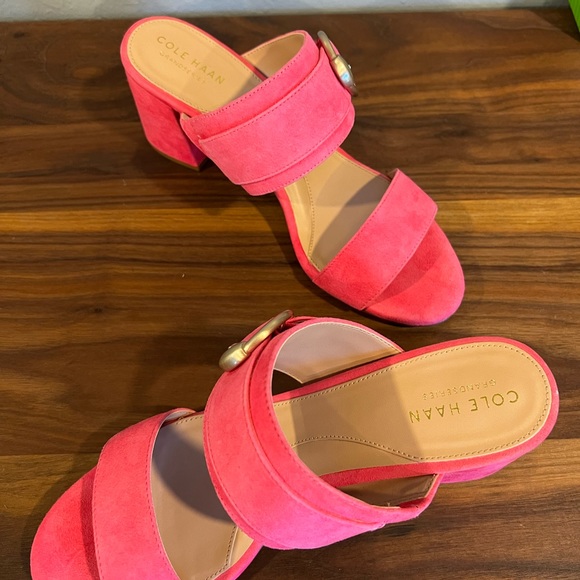 Cole Haan Pink Alina Mule City Sandal 8 - Picture 6 of 7